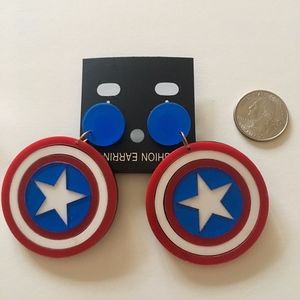 Captain America Earrings